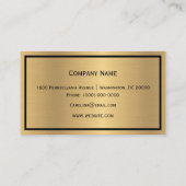 Treble Clef Musician Minimalistisch Visitenkarte (Rückseite)