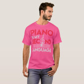 Treble Clef Musician Pianist Keyboards Piano T-Shirt (Vorne ganz)