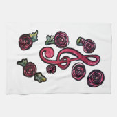 Treble Clef Musiklehrerin Art Geschirrtuch (Horizontal)