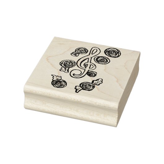 Treble Clef Musiklehrerin Art Gummistempel (Stempel)