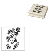 Treble Clef Musiklehrerin Art Gummistempel (Stempel)