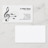 Treble Clef Musiknotens Musician Visitenkarte (Vorne/Hinten)