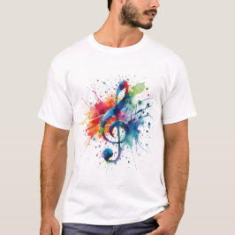 Treble Clef Musiknotens T-Shirt