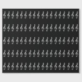 Treble Clef-Muster Geschenkpapier (Flach)