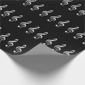 Treble Clef-Muster Geschenkpapier (Ecke)