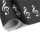 Treble Clef-Muster Geschenkpapier (Rolleneckpunkt)