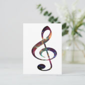 Treble Clef nebula 1 Postkarte (Stehend Vorderseite)