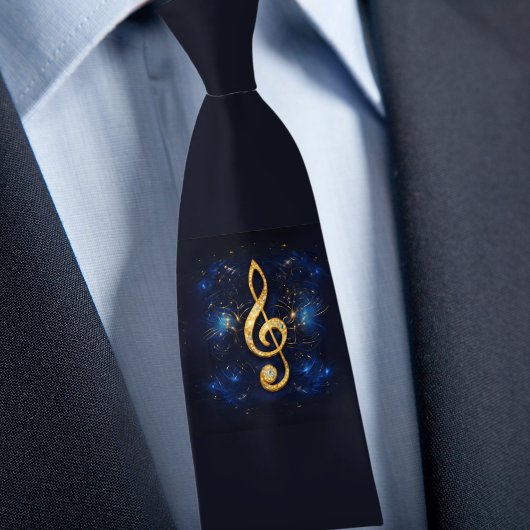 Treble Clef Necktie Krawatte