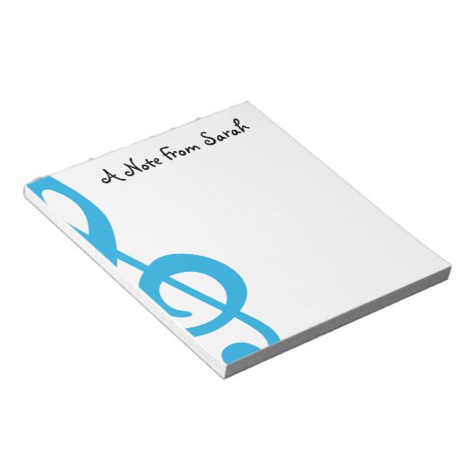 Treble Clef Notizblock (angewinkelt)