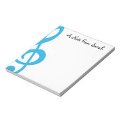 Treble Clef Notizblock (Rotiert)