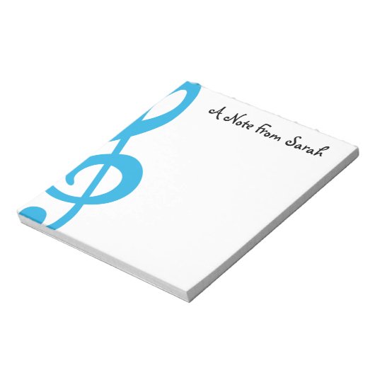 Treble Clef Notizblock (Rotiert)