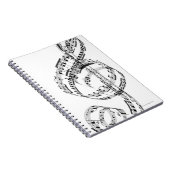 Treble Clef Notizblock (Rechte Seite)