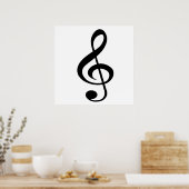 Treble Clef Poster (Küche)