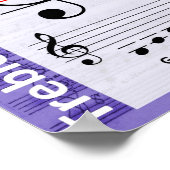Treble Clef Poster (Ecke)