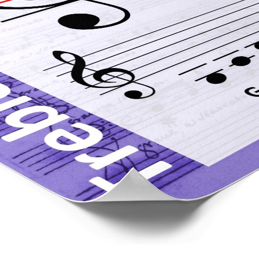 Treble Clef Poster (Ecke)