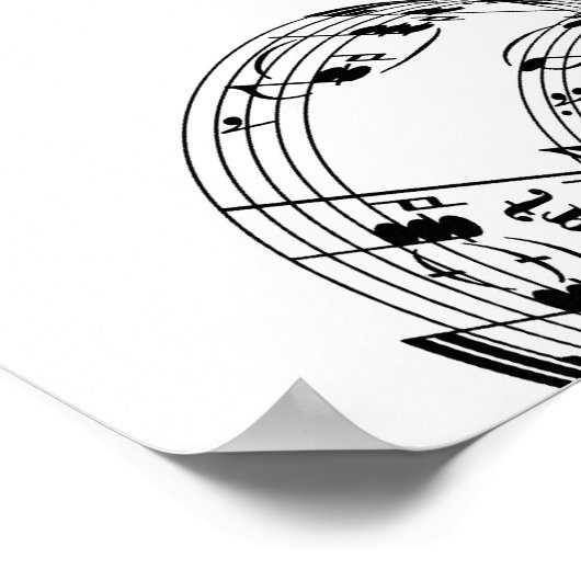 Treble Clef Poster (Ecke)
