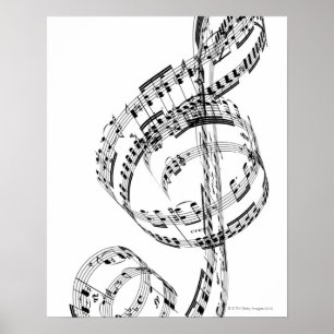 Treble Clef Poster