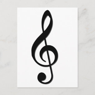 Treble Clef Postkarte