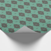 Treble Clef Quatrefolienmuster Geschenkpapier (Ecke)