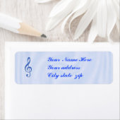 TREBLE CLEF - RÜCKSENDEADRESSEN-AUFKLEBER (Insitu)