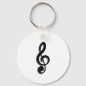 Treble Clef Schlüsselanhänger (Vorderseite)
