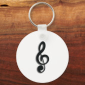 Treble Clef Schlüsselanhänger (Vorderseite)