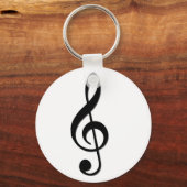 Treble Clef Schlüsselanhänger (Vorderseite)