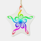 Treble Clef Star | Musiker Keramikornament (Rechts)