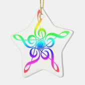 Treble Clef Star | Musiker Keramikornament (Links)