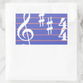 Treble Clef Sticker (Tasche)