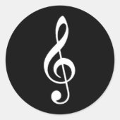 Treble Clef Sticker (Vorderseite)