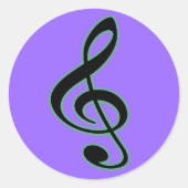 Treble Clef Sticker (Vorderseite)