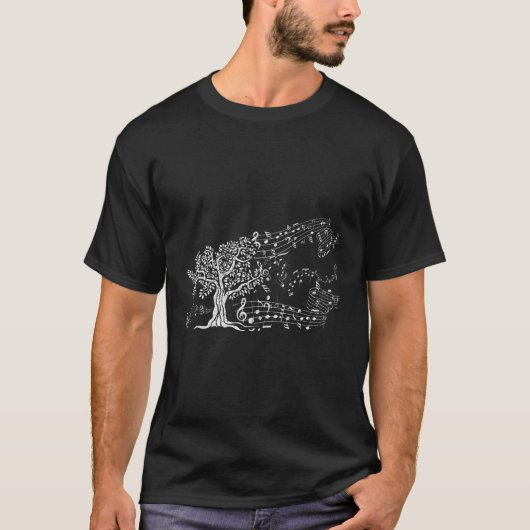 Treble Clef Tree Music T-Shirt (Vorderseite)