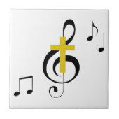 Treble Clef und Cross Fliese (Vorderseite)