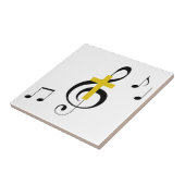 Treble Clef und Cross Fliese (Seite)