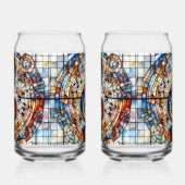 Treble Clef und Notes Dosenglas (Links)