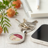 Treble Clef Vintag Music Schlüsselanhänger (Seite)