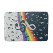 Treble Clef Wave Rainbow Colors Badematte (Vorderseite)