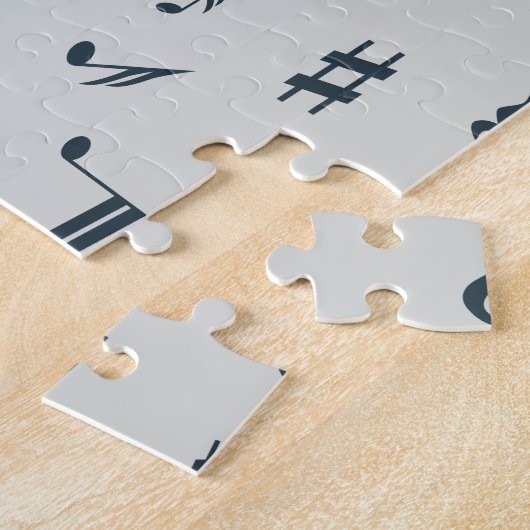 Treble Clef Wave Rainbow Colors Puzzle (Seite)