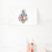 Treble clef with Pink Roses Banner (InSitu)