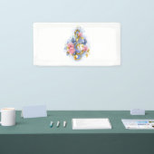 Treble clef with Pink Roses Banner (Messe)