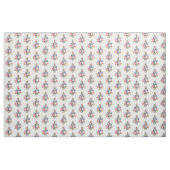 Treble clef with Pink Roses Stoff (Yard (91,4 cm))