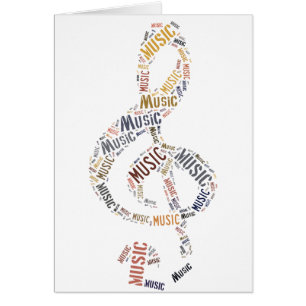 Treble Clef Word Art