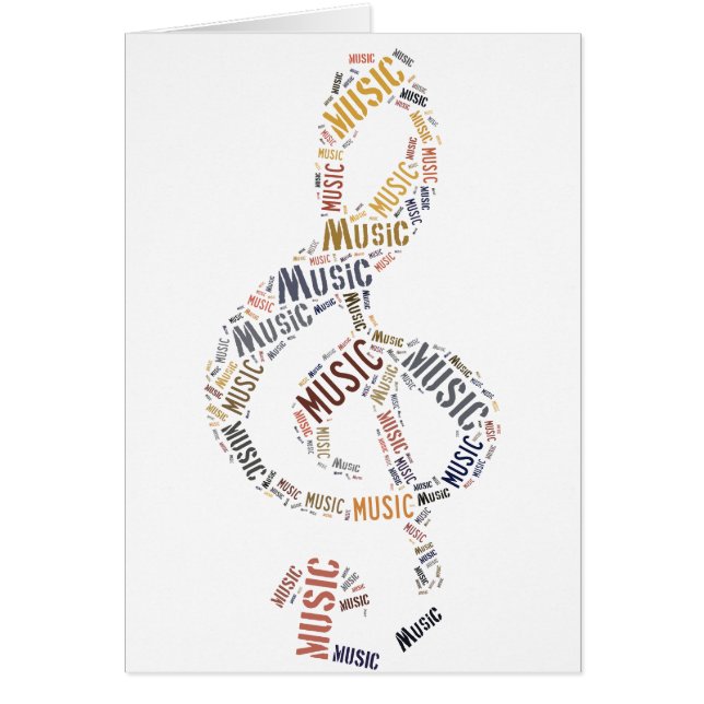 Treble Clef Word Art (Vorne)