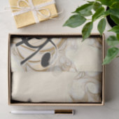 Treble Clef Zusammensetzung Gold Musician Decoupag Seidenpapier (Geschenk)