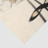 Treble Clef Zusammensetzung Gold Musician Decoupag Seidenpapier (Ausschnitt)