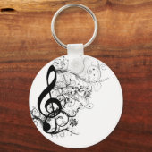 Treble Cleff Schlüsselanhänger (Vorderseite)