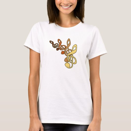Treble Clefs Music T - Shirt (Vorderseite)