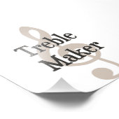 Treble Maker Clef Musical Trouble Maker Fotodruck (Ecke)