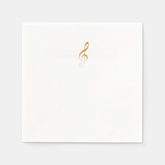 Treble Maker Clef Musician Notes Composite Gif Serviette (Vorderseite)